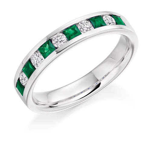 Emerald Ring - (EMDHET1729) - All Metals